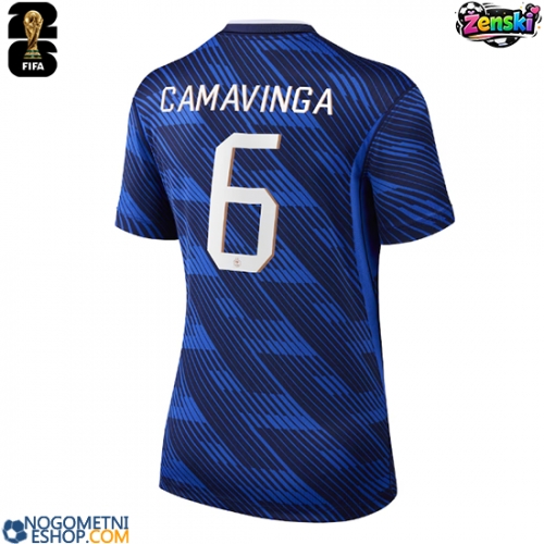 Ženski Nogometni dresi Francija Eduardo Camavinga #6 Domači SP 2026 Kratek Rokav